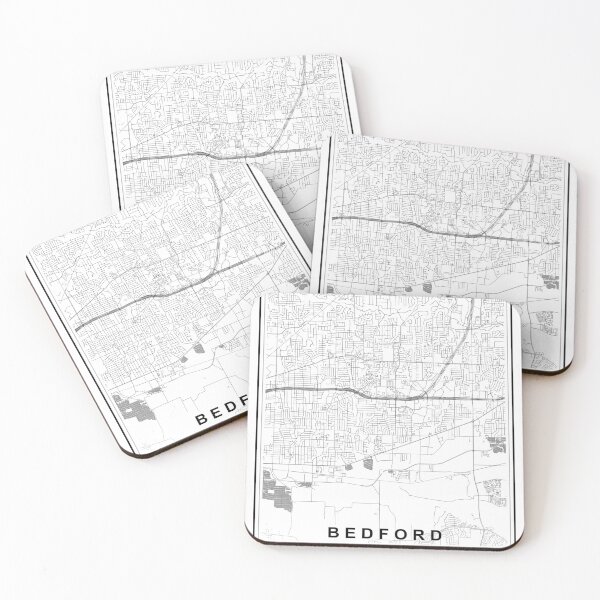 Item preview, Bedford City Map designed and sold by SHAMPAIN-ART-CO.