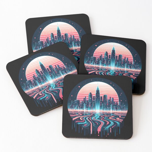 Item preview, Abstract Neon City Design - Brighten Up Your Style! designed and sold by PandaTShirtShop.