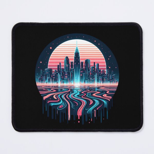 Item preview, Abstract Neon City Design - Brighten Up Your Style! designed and sold by PandaTShirtShop.