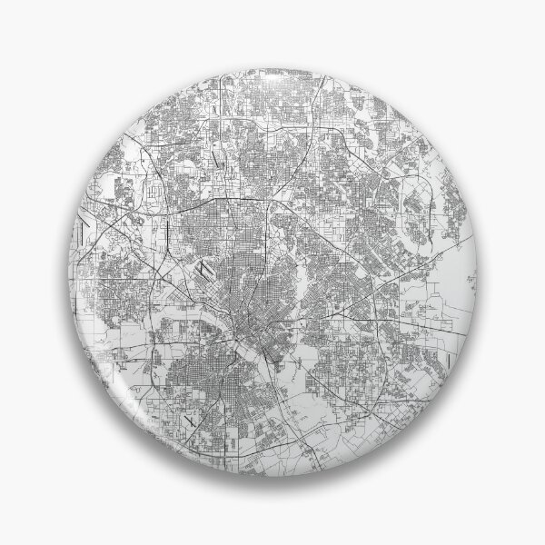 Artikelvorschau, Dallas Stadtplan entworfen und verkauft von SHAMPAIN-ART-CO.