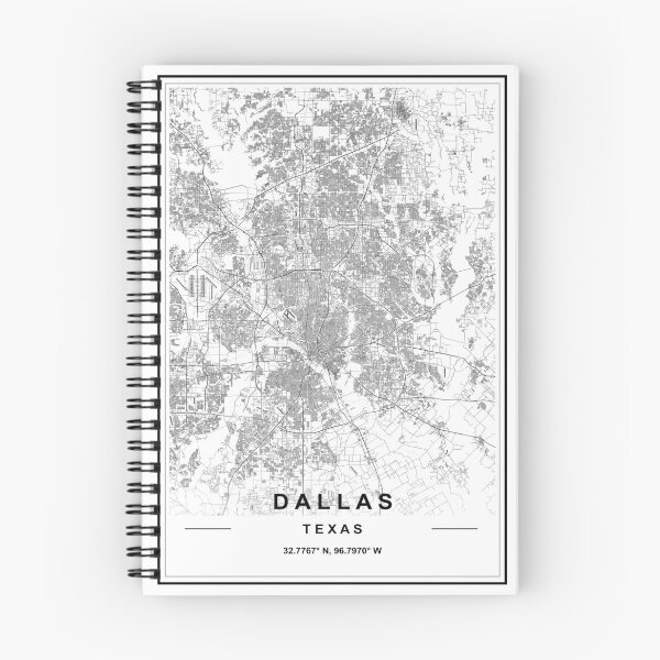 Artikelvorschau, Dallas Stadtplan entworfen und verkauft von SHAMPAIN-ART-CO.