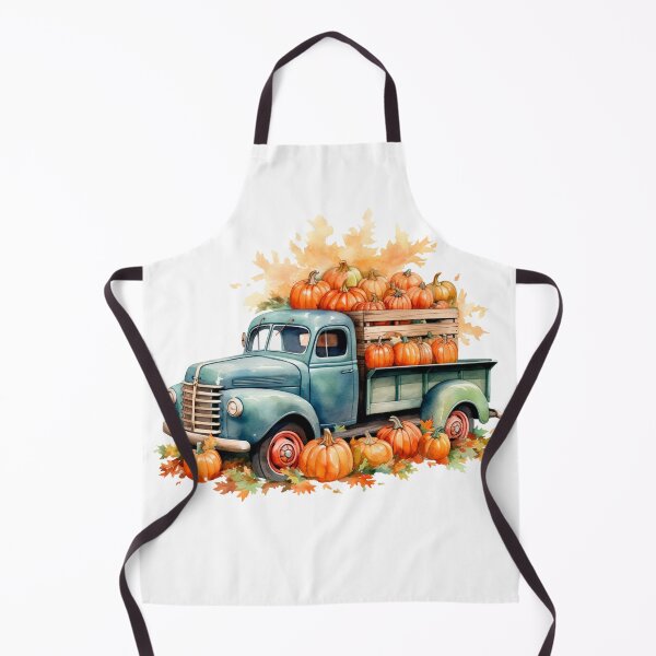 Item preview, Watercolor Vintage Pumpkin Truck, Halloween designed and sold by ArtPixelHaven.