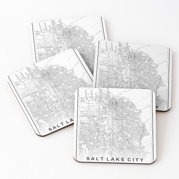 Item preview, Salt Lake City Map designed and sold by SHAMPAIN-ART-CO.