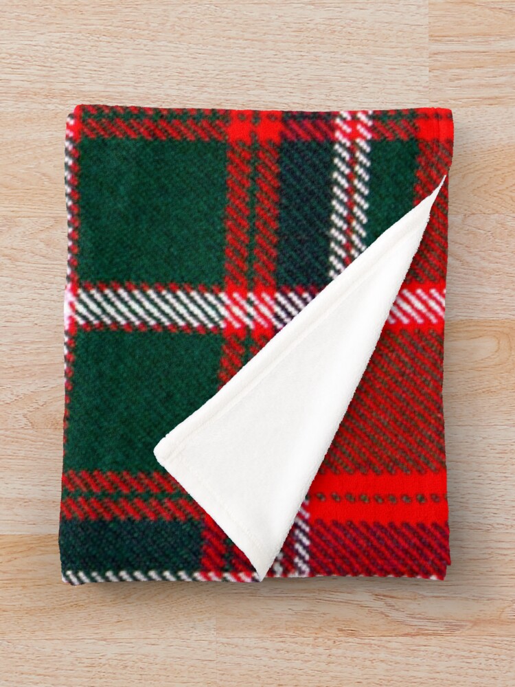 Alternate view of Macdougall Tartan Throw Blanket
