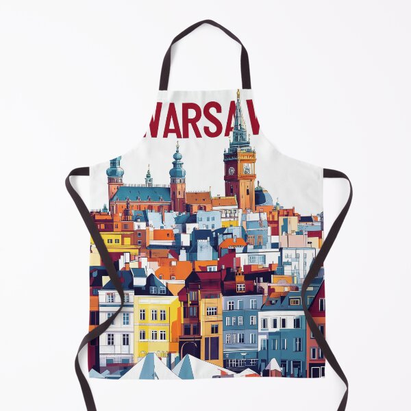 Item preview, Warsaw Cityscape Art – Vintage Travel Art designed and sold by nomiraclehere.