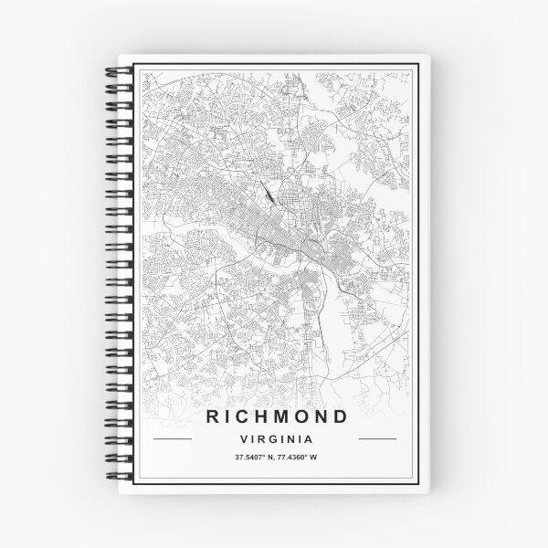Item preview, Mapa de la ciudad de Richmond designed and sold by SHAMPAIN-ART-CO.