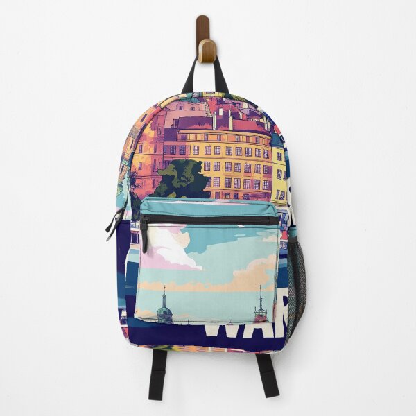 Item preview, Warsaw Cityscape Art – Vintage Travel Art designed and sold by nomiraclehere.
