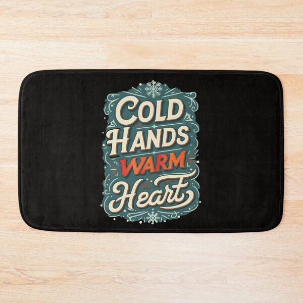 Item preview, Typography for winter Cold hands warm heart designed and sold by SHOASHOPrb.