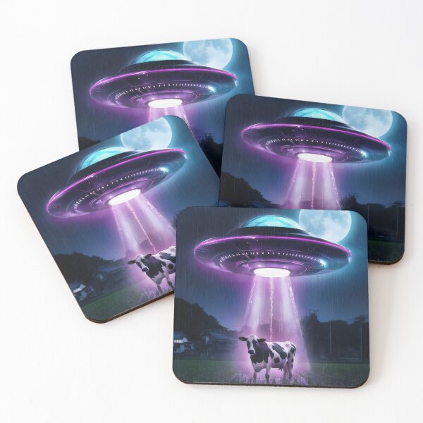 Item preview, Cow abduction by aliens. designed and sold by MyHappyArtShop.