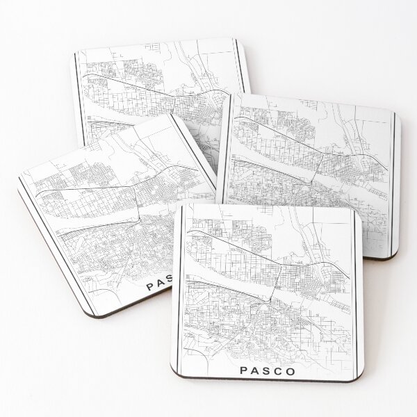 Item preview, Pasco City Map designed and sold by SHAMPAIN-ART-CO.