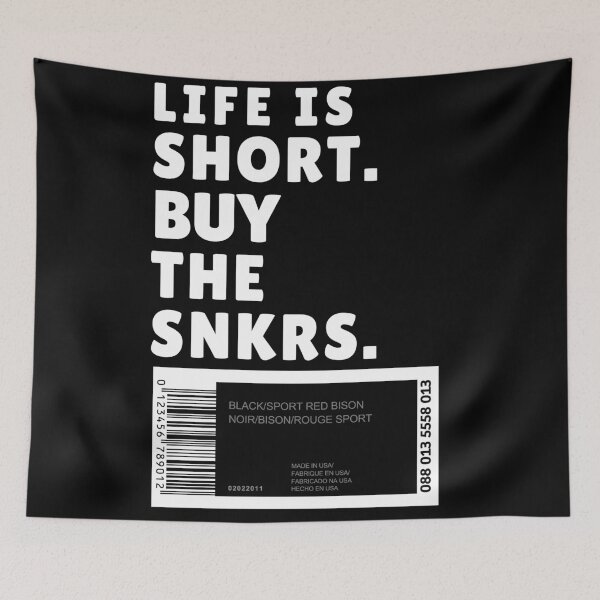 Item preview, Life is Short. Buy the SNKRS Shoebox (White x  Black) | Sneakerheads designed and sold by Zuriel Hargrove.