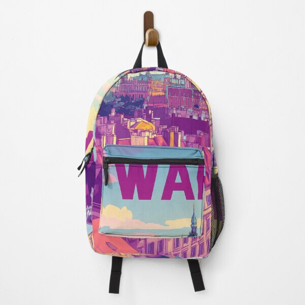 Item preview, Warsaw Cityscape Art – Vintage Travel Art designed and sold by nomiraclehere.