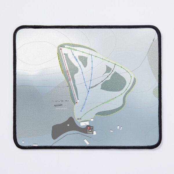 Artikelvorschau, Lively Ski Hill Resort Trail Map entworfen und verkauft von Mapsynergy.