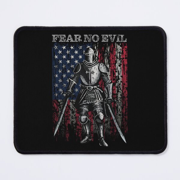 Item preview, Fear No Evil Knight Christian Cross designed and sold by WBGraphix.