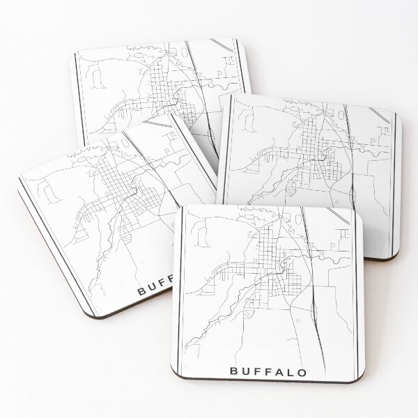 Item preview, Buffalo City Map designed and sold by SHAMPAIN-ART-CO.