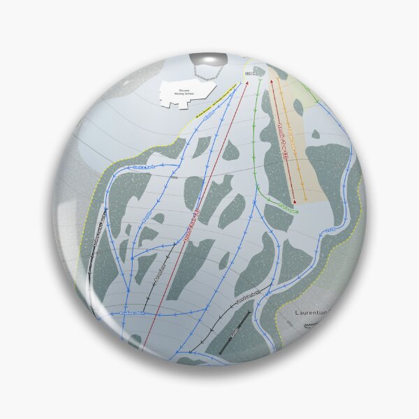 Artikelvorschau, Laurentian Ski Hill Resort Trail Map entworfen und verkauft von Mapsynergy.