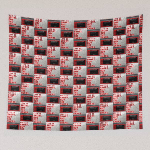 Item preview, Life is Short. Buy the SNKRS Shoebox (Red x Steel) | Sneakerheads designed and sold by Zuriel Hargrove.