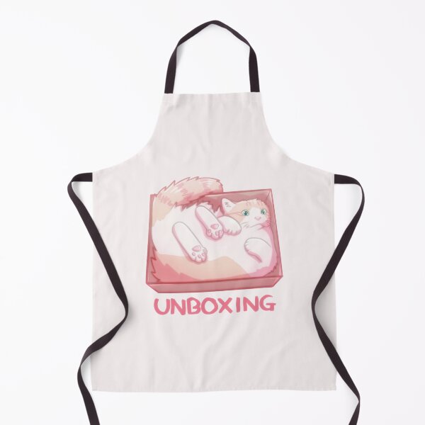 Item preview, "Unboxing" Cute Cat designed and sold by Xiaolan's Art.