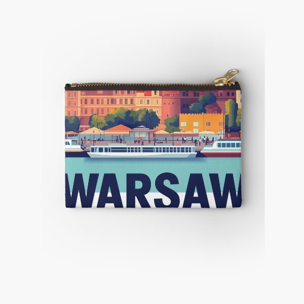 Item preview, Warsaw Cityscape Art  – Vintage Travel Art designed and sold by nomiraclehere.