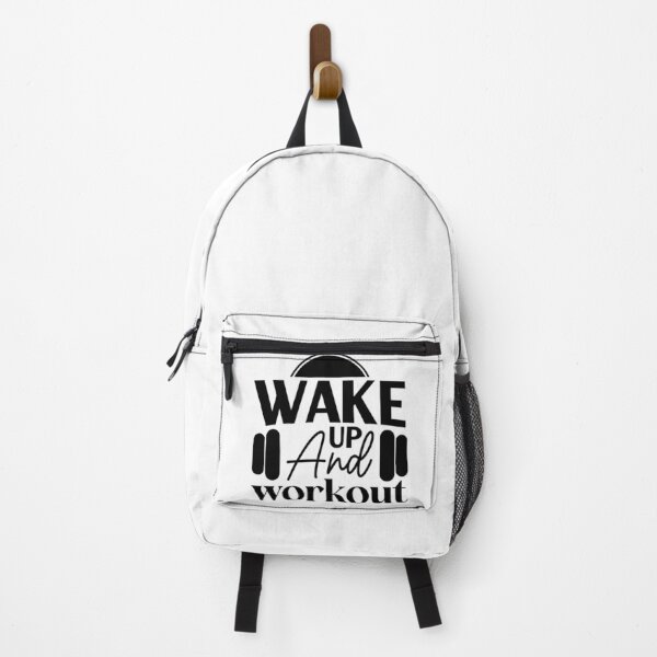 Item preview, Wake Up and Workout | Fitness Motivation Quote Design designed and sold by NiceQuotesBro.
