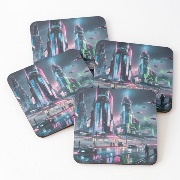 Item preview, Nightfall in an Alien Metropolis - Alien World designed and sold by eXtraHumans.