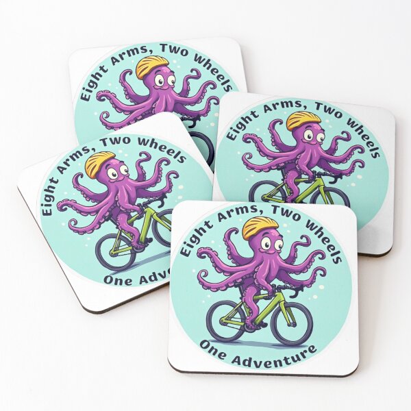 Item preview, Cycling Octopus: Quirky Marine-Themed Design for Cyclists designed and sold by Triathlongram.