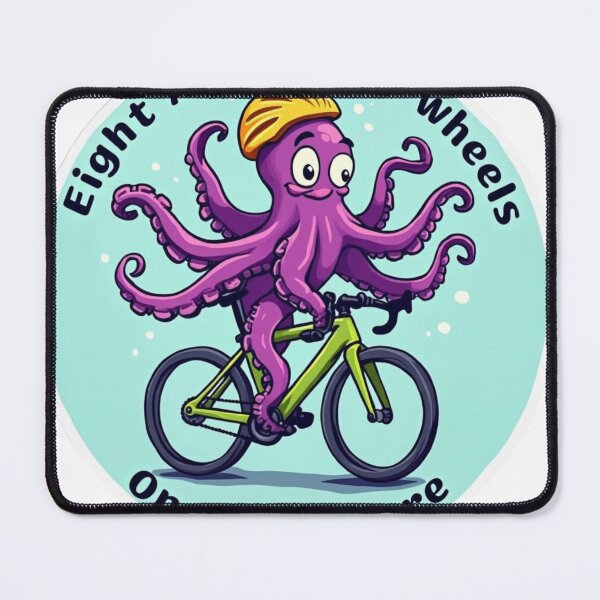 Item preview, Cycling Octopus: Quirky Marine-Themed Design for Cyclists designed and sold by Triathlongram.