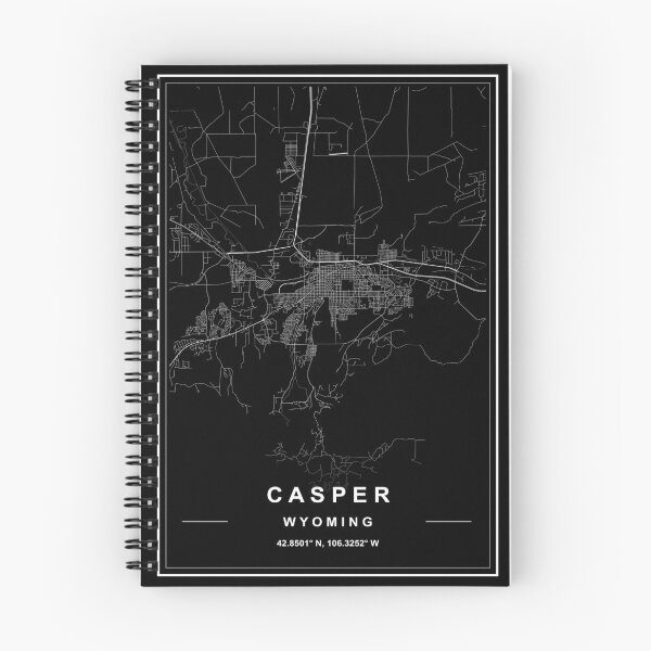 Item preview, Casper City Map designed and sold by SHAMPAIN-ART-CO.