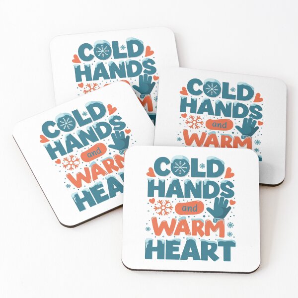 Item preview, Typography for winter Cold hands warm heart designed and sold by SHOASHOPrb.