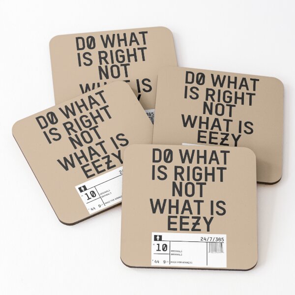 Item preview, Do what is right not what is EEZY Shoebox (Tan) | Sneakerheads designed and sold by Zuriel Hargrove.