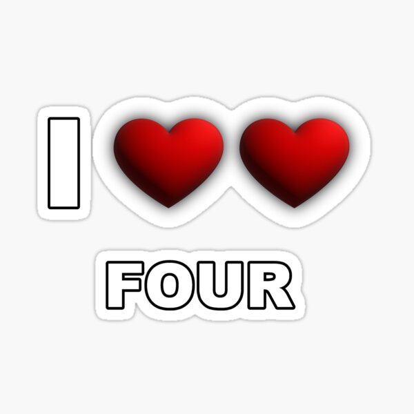 Item preview, I heart heart Four designed and sold by ZepoPublishing.