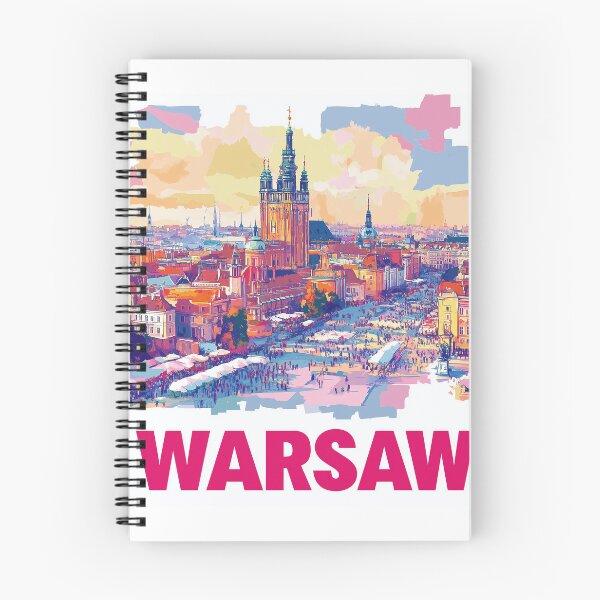 Item preview, Warsaw Cityscape Art  – Vintage Travel Art designed and sold by nomiraclehere.