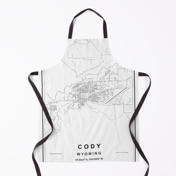 Item preview, Cody City Map designed and sold by SHAMPAIN-ART-CO.