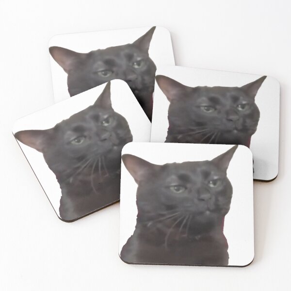 Item preview, Staring Black Cat Meme designed and sold by blakes booth.