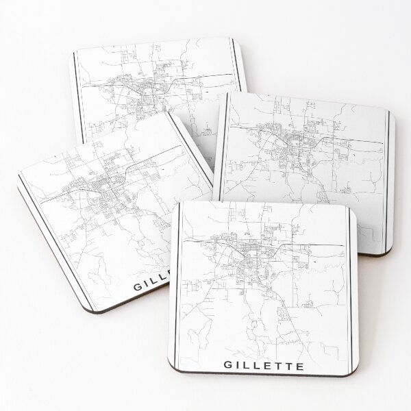 Item preview, Gillette City Map designed and sold by SHAMPAIN-ART-CO.