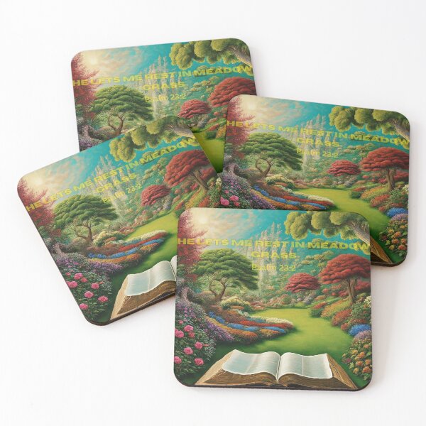 Item preview, He lets me rest in meadow grass. Psalm23:2 designed and sold by NtoikeShop123.