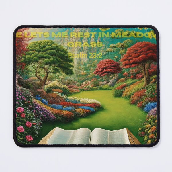 Item preview, He lets me rest in meadow grass. Psalm23:2 designed and sold by NtoikeShop123.