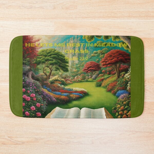 Item preview, He lets me rest in meadow grass. Psalm23:2 designed and sold by NtoikeShop123.
