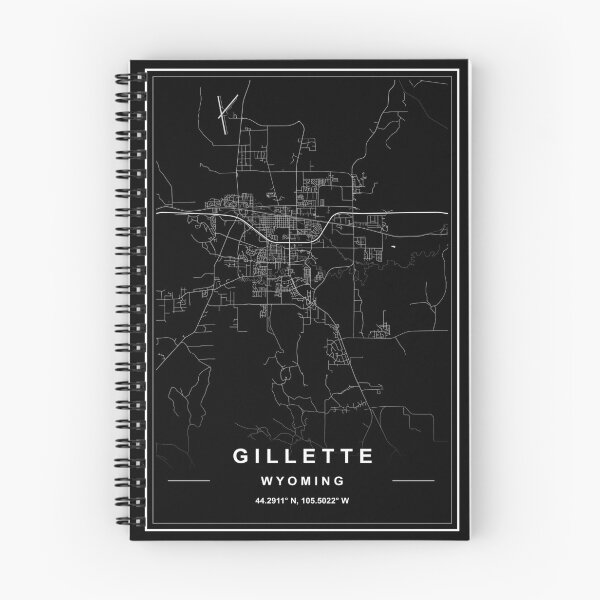Artikelvorschau, Gillette Stadtplan entworfen und verkauft von SHAMPAIN-ART-CO.