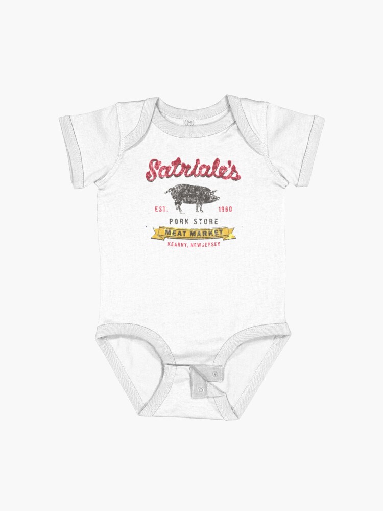 Thumbnail 1 of 2, Baby One-Piece, Satriale's - Distressed look! designed and sold by jordan5L.