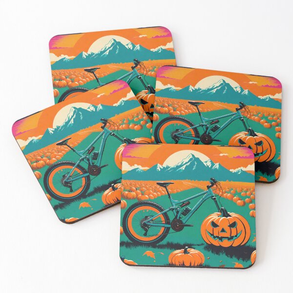 Item preview, Spooky MTB Pumpkins and Bikes designed and sold by GrizzlyCollective.