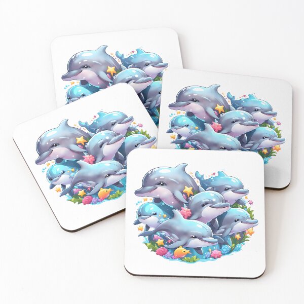 Item preview, Cute Dolphins designed and sold by RetroPop23.