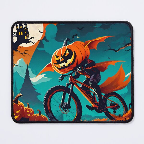 Item preview, MTB Halloween with Pumpkins designed and sold by GrizzlyCollective.
