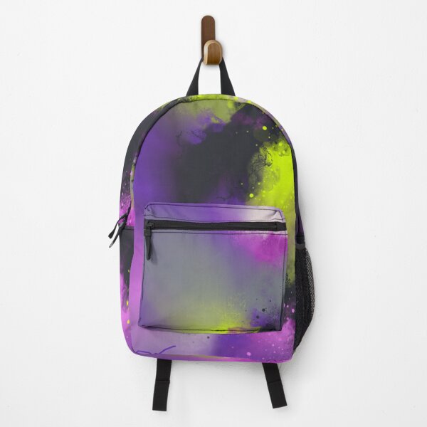 Item preview, Neon Love - Black Yellow Purple Abstract designed and sold by Joey Santiago.