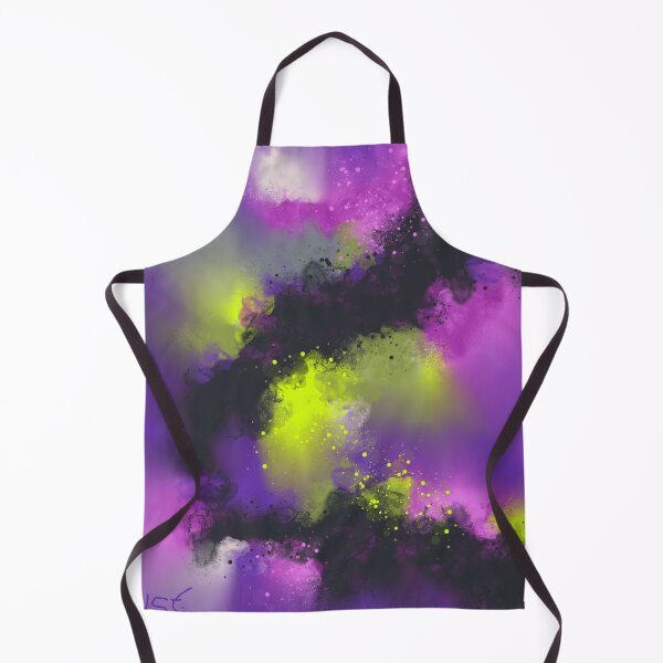 Item preview, Neon Love - Black Yellow Purple Abstract designed and sold by Joey Santiago.