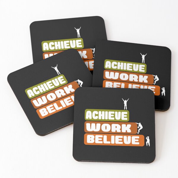 Item preview, Belive Work, Achieve designed and sold by TheFineShirt.