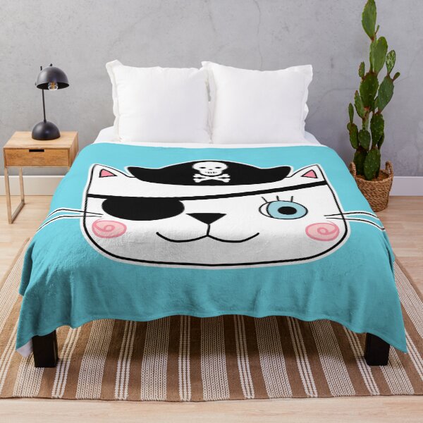Item preview, Cute Kawaii Pirate Cat with An Eye Patch  designed and sold by Pravokrugulnik.