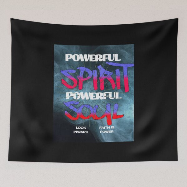 Item preview, Powerful spirit powerful soul designed and sold by Wit & Wear Company.