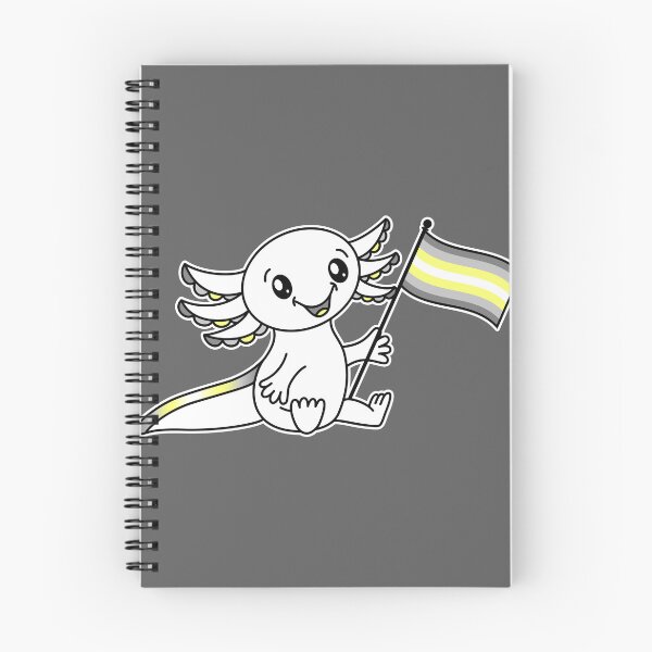 Item preview, Cute Axolotl with Demigender Pride Flag LGBTQ+ designed and sold by JoyfulJen.