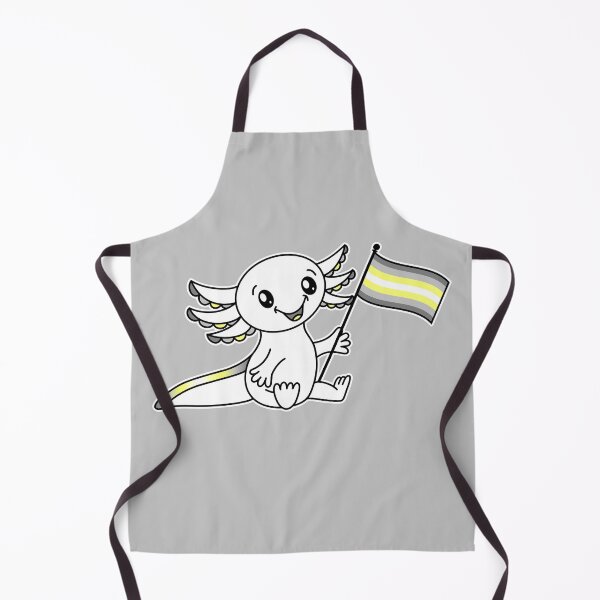 Item preview, Cute Axolotl with Demigender Pride Flag LGBTQ+ designed and sold by JoyfulJen.